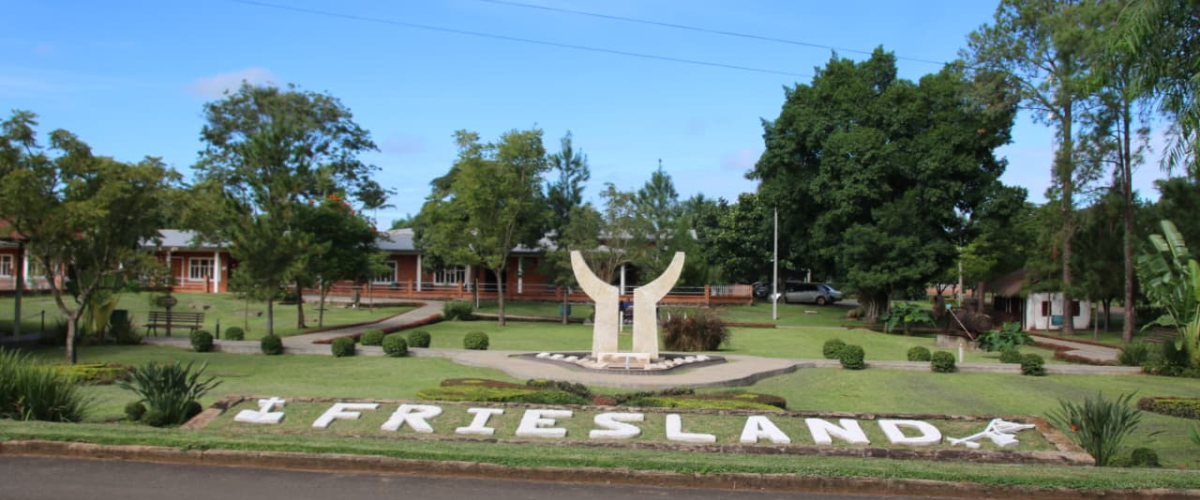 Cuando el desierto florece Colonia Friesland entrada